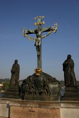 Kreuz auf der Karlsbrücke